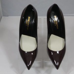 Saint Laurent Zoe Pointy Toe Pumps Patent Shoes